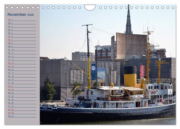 Produktbild: BREMERHAVEN - 2026 (Wandkalender 2026 DIN A4 quer), CALVENDO Monatskalender