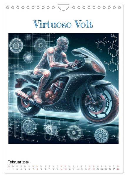 Produktbild: Motorr&auml;der der Zukunft (Wandkalender 2026 DIN A4 hoch), CALVENDO Monatskalender