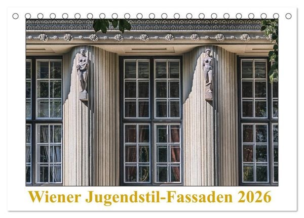 Produktbild: Wiener Jugendstil-Fassaden (Tischkalender 2026 DIN A5 quer), CALVENDO Monatskalender