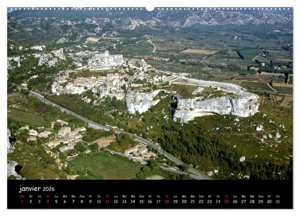 Produktbild: Les Baux de Provence Un des plus beaux villages de France (Calendrier mural 2026 DIN A2 vertical) calendrier de bureau