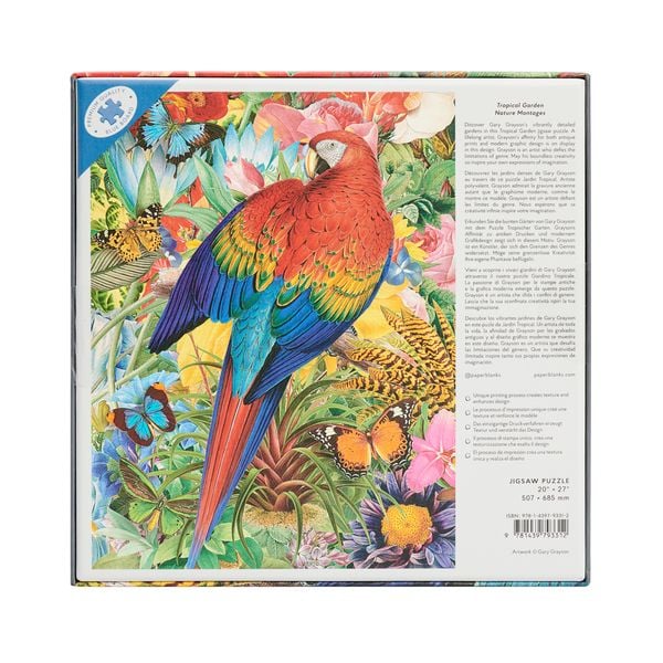 Produktbild: Tropical Garden 1000 Piece Jigsaw Puzzle by Paperblanks (Nature Montages)