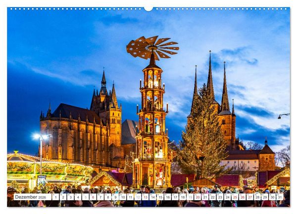 Produktbild: Deutsche Bundesl&auml;nder - Th&uuml;ringen (Wandkalender 2026 DIN A2 quer), CALVENDO Monatskalender