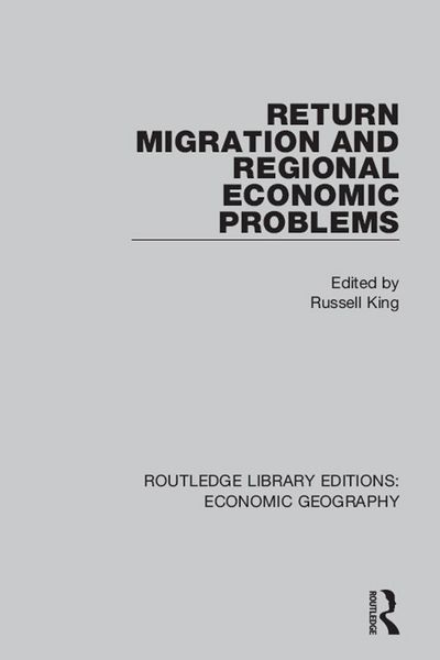 Produktbild: Return Migration and Regional Economic Problems