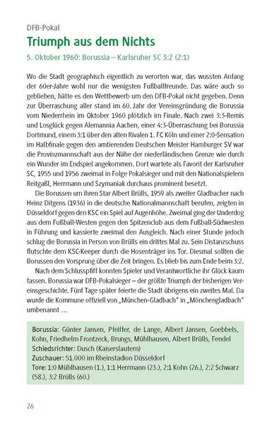 Produktbild: Borussia M&ouml;nchengladbach - die 100 wichtigsten Spiele