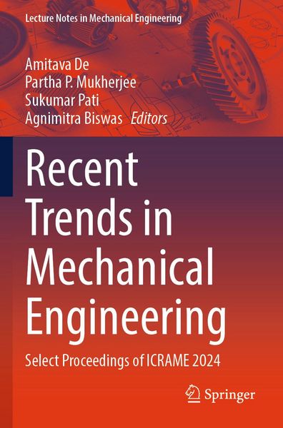 Produktbild: Recent Trends in Mechanical Engineering