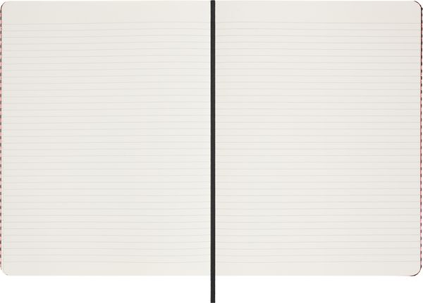 Produktbild: Moleskine Shine Sammlerbox Notizbuch rot (XL, liniert, fester Einband) Umschlag rot Kaweco F&uuml;llfederhalter, schwarz