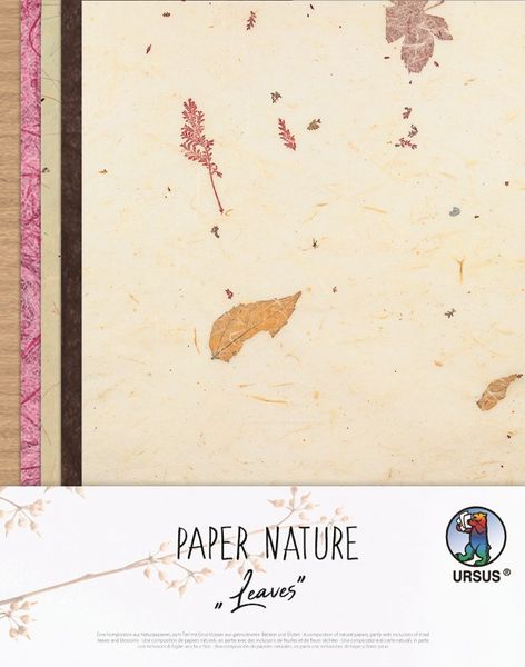 Produktbild: URSUS Spezialpapiere Paper Nature Leaves, 23 x 33 cm