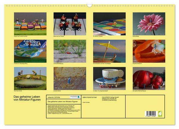 Produktbild: Das geheime Leben von Miniatur-Figuren (Wandkalender 2026 DIN A2 quer), CALVENDO Monatskalender