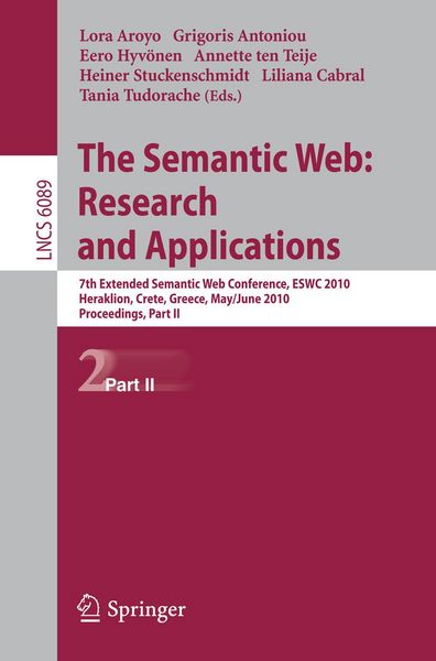 Produktbild: The Semantic Web: Research and Applications