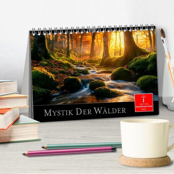 Produktbild: Mystik der W&auml;lder (Tischkalender 2026 DIN A5 quer), CALVENDO Monatskalender