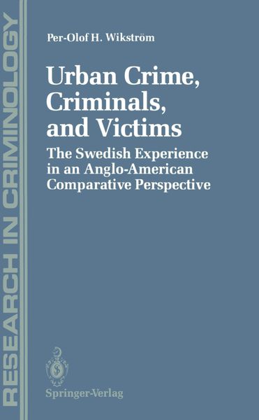 Produktbild: Urban Crime, Criminals, and Victims