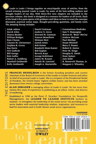 Produktbild: Leader to Leader (Ltl), Enduring Insights on Leadership from the Drucker Foundation's Award-Winning Journal