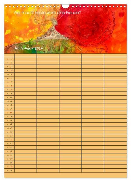 Produktbild: Gl&uuml;ckstage (Wandkalender 2026 DIN A3 hoch), CALVENDO Monatskalender