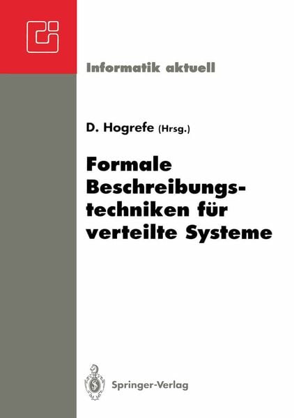 Formale Beschreibungstechniken für verteilte Systeme, Taschenbuch von , Springer Berlin, 9783540555681