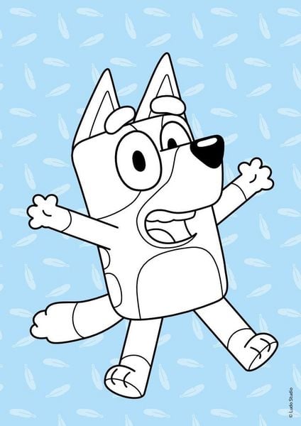 Produktbild: Bluey Mal- und R&auml;tselblock f&uuml;r Kinder ab 4 Jahren