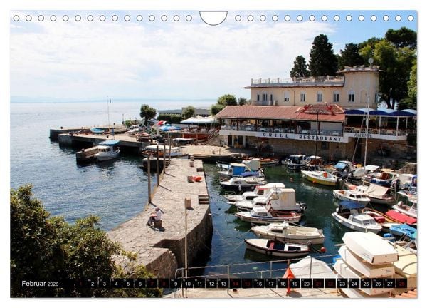 Produktbild: Kroatische Adria - Von Opatija bis Krk (Wandkalender 2026 DIN A4 quer), CALVENDO Monatskalender