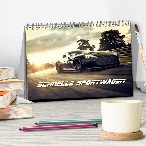 Produktbild: Schnelle Sportwagen (Tischkalender 2026 DIN A5 quer), CALVENDO Monatskalender