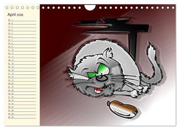 Produktbild: Alles f&uuml;r die Katz! Lustiger Katzen-Planer (Wandkalender 2026 DIN A4 quer), CALVENDO Monatskalender