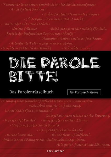 Produktbild: Die Parole, bitte!