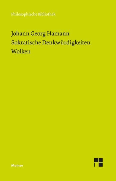 Produktbild: Sokratische Denkw&uuml;rdigkeiten. Wolken