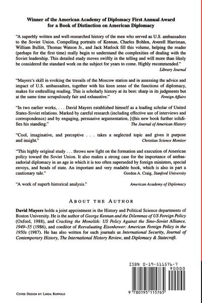 Produktbild: The Ambassadors and America's Soviet Policy
