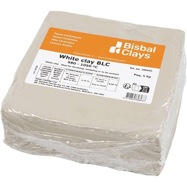 Produktbild: Creativ Company Tonmasse 5 kg, ofenh&auml;rtend 980-1050 Grad