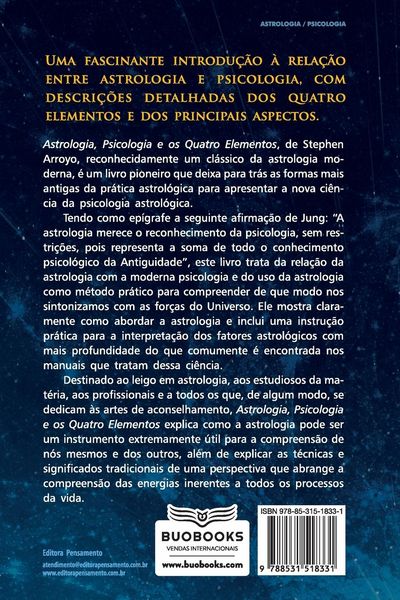 Produktbild: Astrologia, Psicologia e os Quatro Elementos