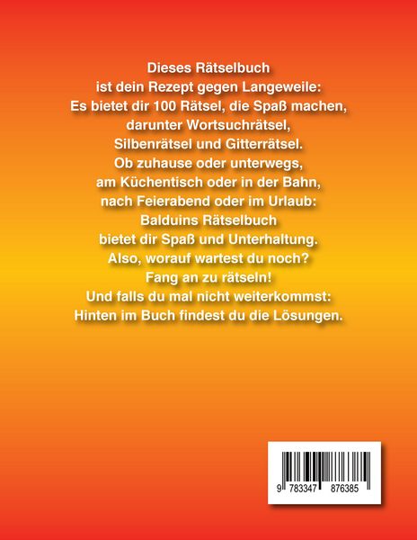 Produktbild: Balduins R&auml;tselbuch