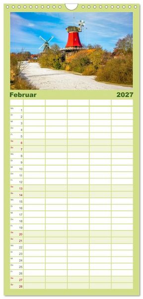 Produktbild: Familienplaner 2027 - Greetsiel und Umzu mit 5 Spalten (Wandkalender, 21 x 45 cm) CALVENDO
