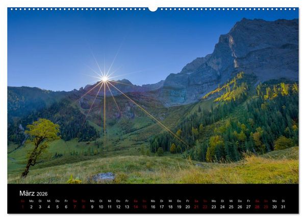 Produktbild: Licht &uuml;ber Alpenlandschaften (hochwertiger Premium Wandkalender 2026 DIN A2 quer), Kunstdruck in Hochglanz