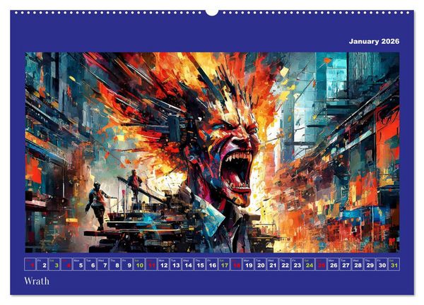 Produktbild: Pixelated Passions (Wall Calendar 2026 DIN A2 landscape), CALVENDO 12 Month Wall Calendar