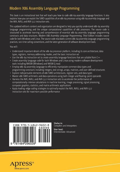 Produktbild: Modern X86 Assembly Language Programming