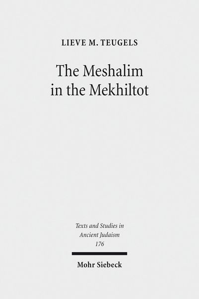 Produktbild: The Meshalim in the Mekhiltot
