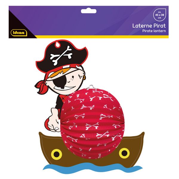 Produktbild: Idena Laterne Pirat 45x38cm