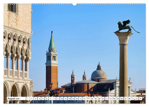 Produktbild: Venedig - Die traumhaft sch&ouml;ne Lagunenstadt (hochwertiger Premium Wandkalender 2026 DIN A2 quer), Kunstdruck in Hochglanz