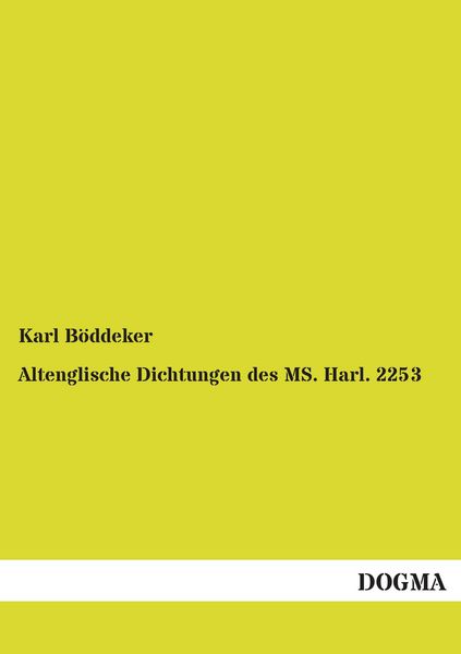 Produktbild: Altenglische Dichtungen des MS. Harl. 2253