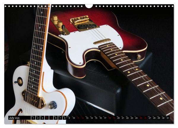 Produktbild: Guitars and Amps - Let's Rock (Wall Calendar 2026 DIN A3 landscape), CALVENDO 12 Month Wall Calendar