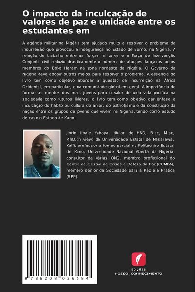 Produktbild: O impacto da inculca&ccedil;&atilde;o de valores de paz e unidade entre os estudantes em