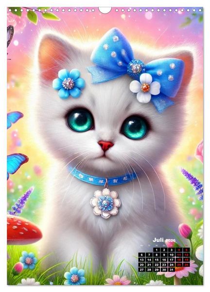 Produktbild: Miau Momente (Wandkalender 2026 DIN A3 hoch), CALVENDO Monatskalender