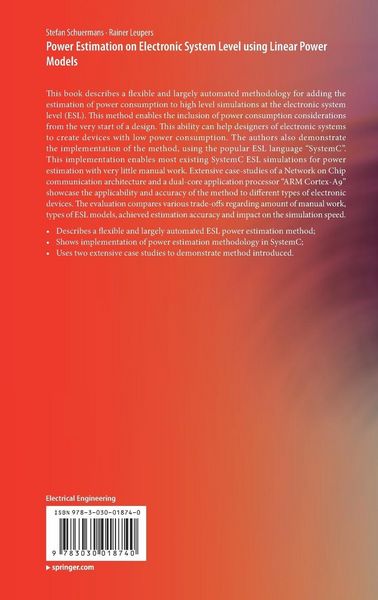 Produktbild: Power Estimation on Electronic System Level using Linear Power Models