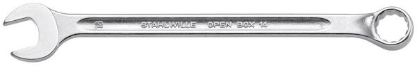 Produktbild: Ringmaulschl&uuml;ssel OPEN-BOX 14 SW 14mm L.210mm Form B CR-A-STA STAHLWILLE