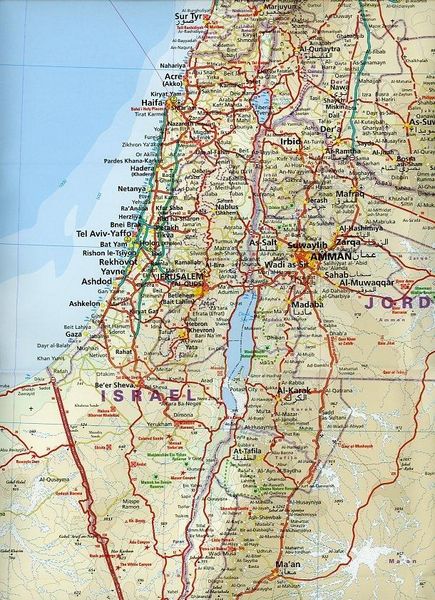 Produktbild: Reise Know-How Landkarte Naher Osten (1:1.200.000) : Syrien, Libanon, Israel, Sinai Halbinsel, Jordanien, Irak, Kuwait