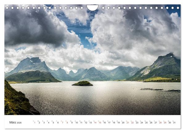 Produktbild: Nordland &ndash; Die Weite Skandinaviens (Wandkalender 2026 DIN A4 quer), CALVENDO Monatskalender