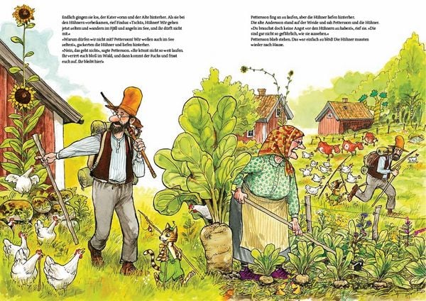 Pettersson und Findus. Pettersson zeltet