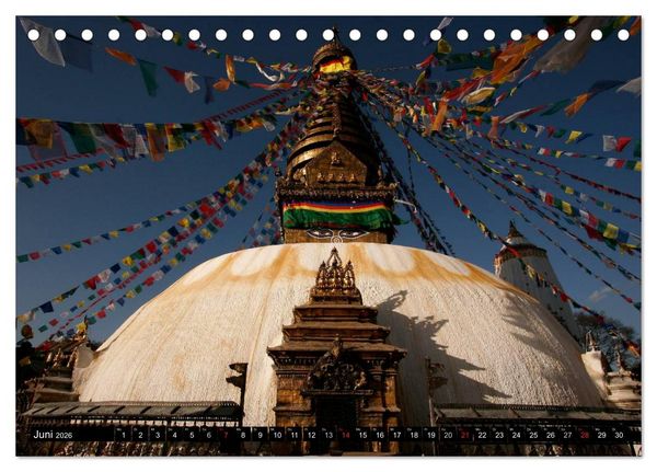 Produktbild: Nepal (Tischkalender 2026 DIN A5 quer), CALVENDO Monatskalender