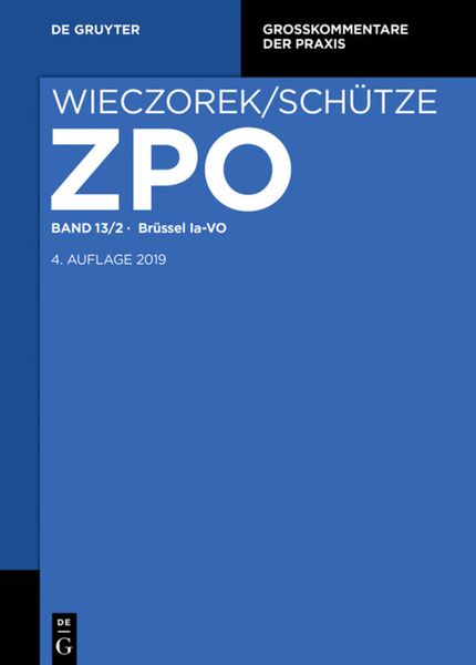 Produktbild: Zivilprozessordnung und Nebengesetze / BR&Uuml;SSEL Ia-VO