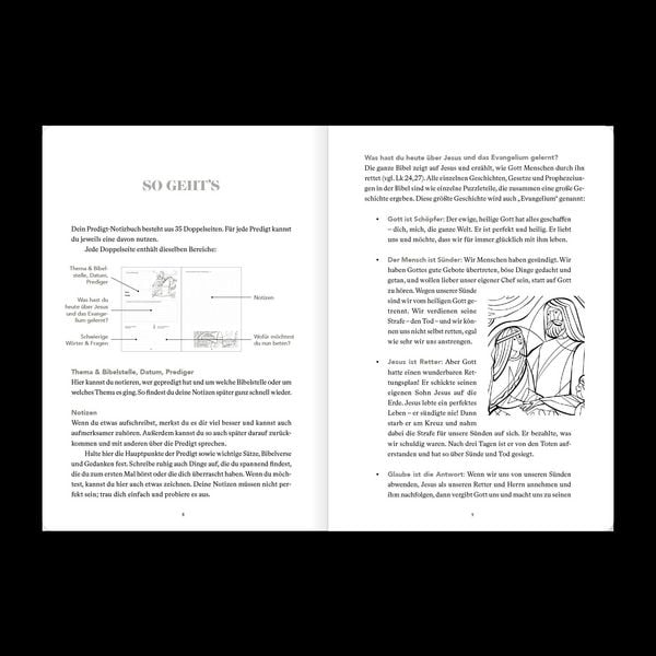 Produktbild: Predigt-Notizbuch f&uuml;r Kinder