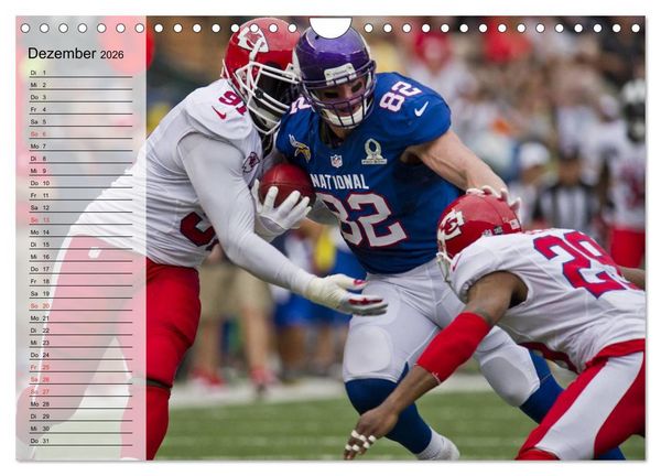 Produktbild: Sport. American Football (Wandkalender 2026 DIN A4 quer), CALVENDO Monatskalender