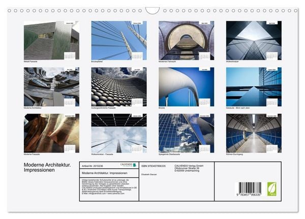 Produktbild: Moderne Architektur. Impressionen (Wandkalender 2026 DIN A3 quer), CALVENDO Monatskalender