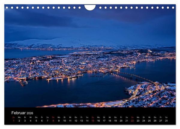 Produktbild: N&auml;chtliche St&auml;dte (Wandkalender 2026 DIN A4 quer), CALVENDO Monatskalender